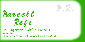 marcell refi business card